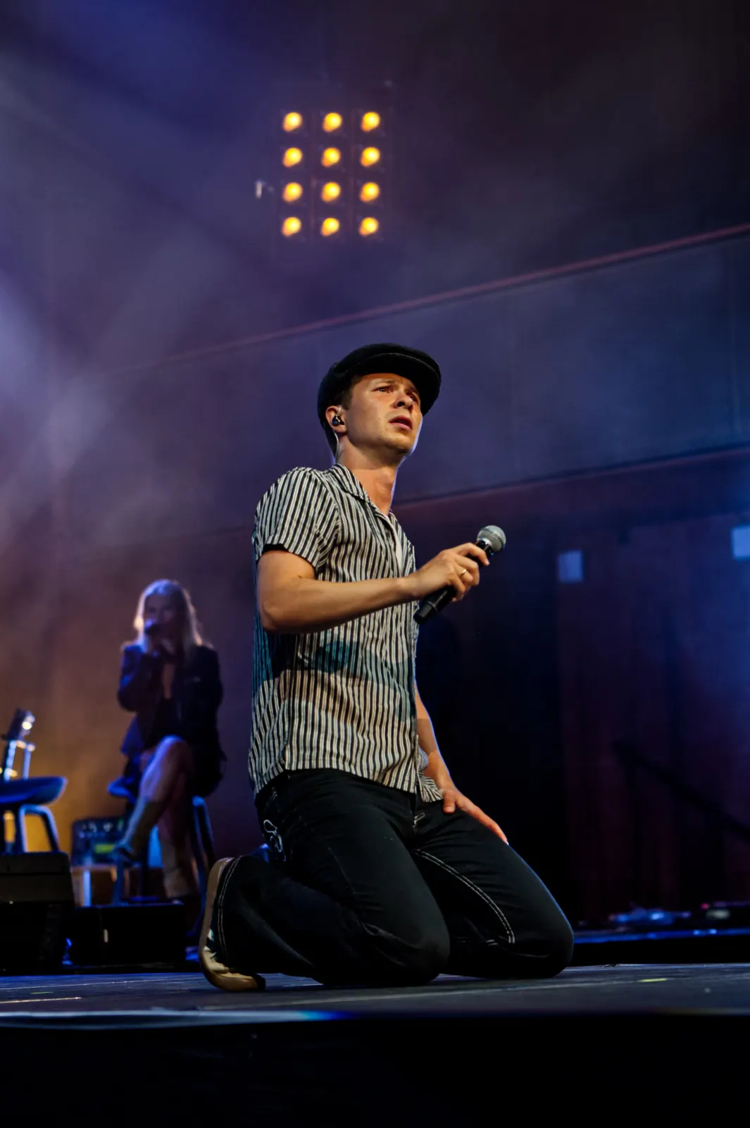 A singer on stage